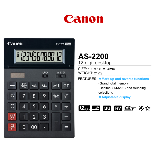 Canon Desktop Calculator