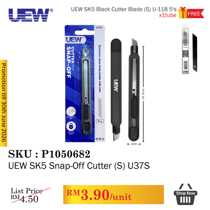 Promo@UEW SK5 Snap-Off Cutter (S) U37S