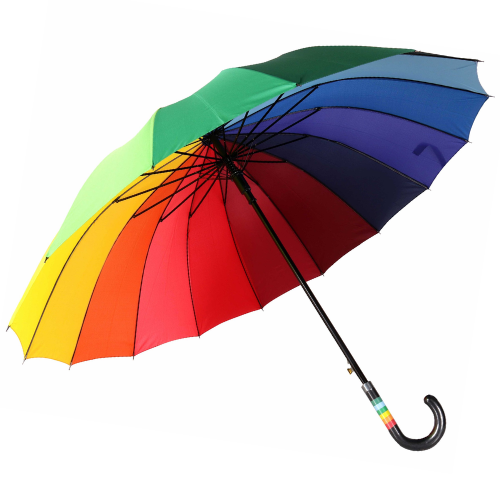 Long Umbrella 2301 Rainbow Colour 23 inch