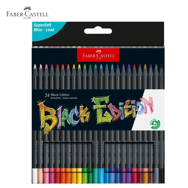 Faber-Castell Black Edition Colour Pencil 24L (116424)