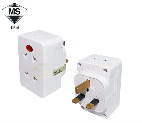 Zeatar Adaptor 2 Pin 4 Way SIRIM (Z740)