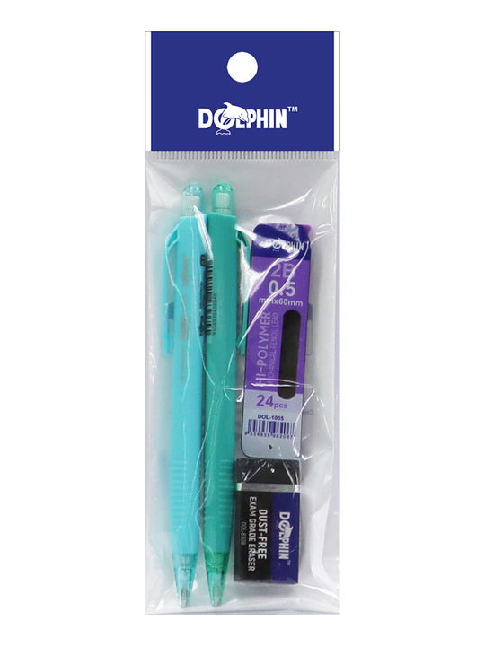 Dolphin 2's Mechanical Pencil+0.5mm Lead+1's Eraser