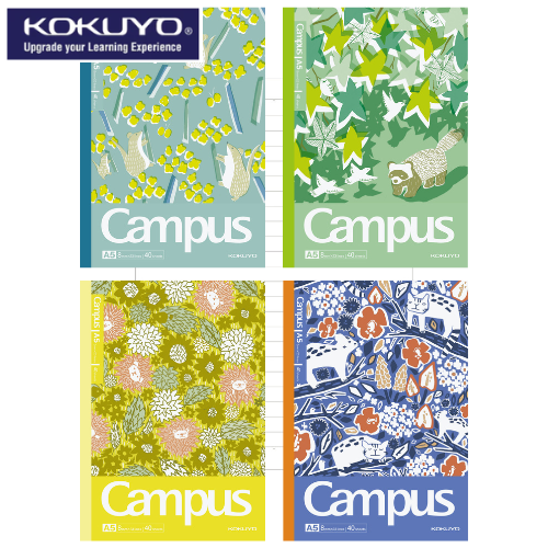 KOKUYO Campus AC Illustrator Notebook A5 40P Walking with Animals (WAC-CDNA54-J157)