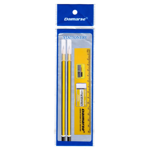 Stationery Gift Set 1300 - 2 Pencil+Eraser+Ruler+Sharpener