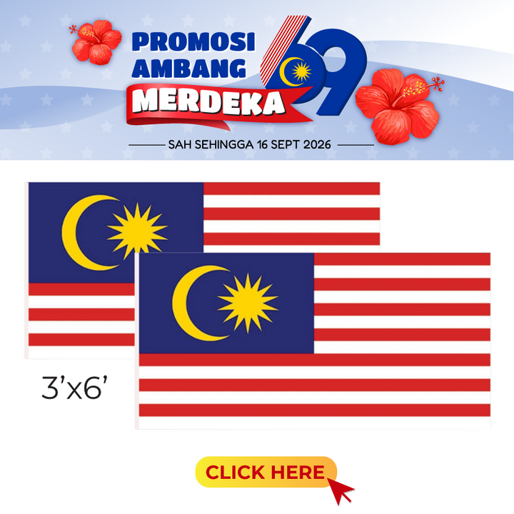 Merdeka@Flag - Malaysia 3'x6'