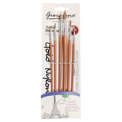 YIPINXUAN Artist Brush Round Head 6pcs