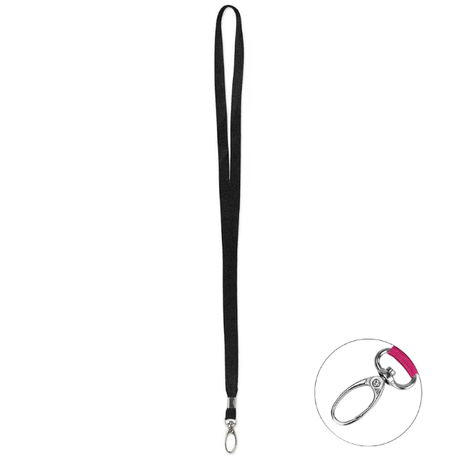 Lanyard 1cm with Oval Shape Clip