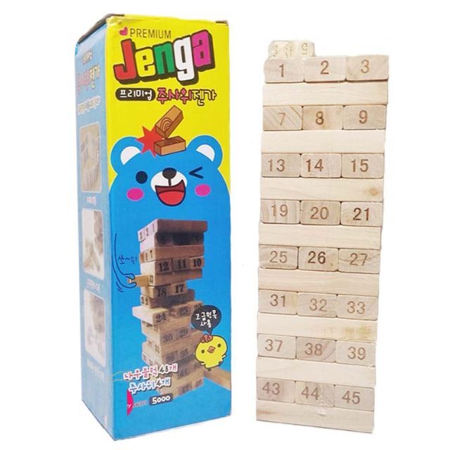 Premium Jenga Large with Dice