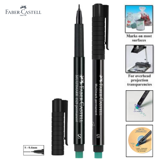 Faber-Castell OHP Marker (S) Permanent 1523