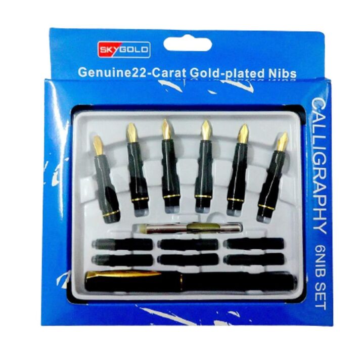 TOPSKY Calligraphy Pen 6 Nib Lettering Set No.606P