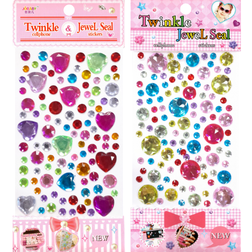JOBABY Crystal Sticker Love/Round Shape B66