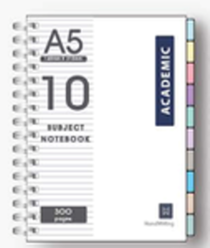 Masterprint Flagship Series A5 10 Subject Notebook 300pgs - HWF-10S-A5
