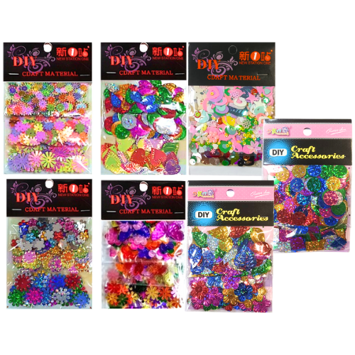 DIY Craft - Colourful Metalic Foil Shaped Beads