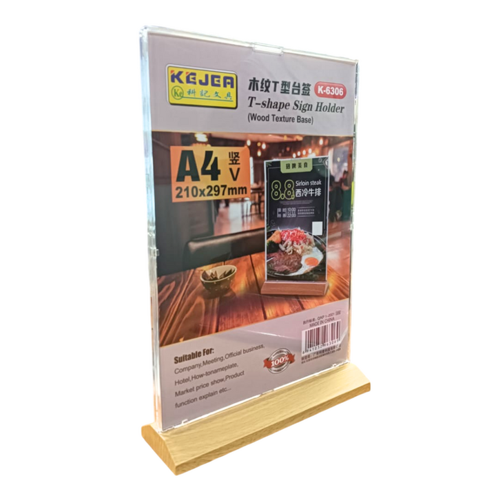 KEJEA Acrylic Card Stand K-6306 (V) A4