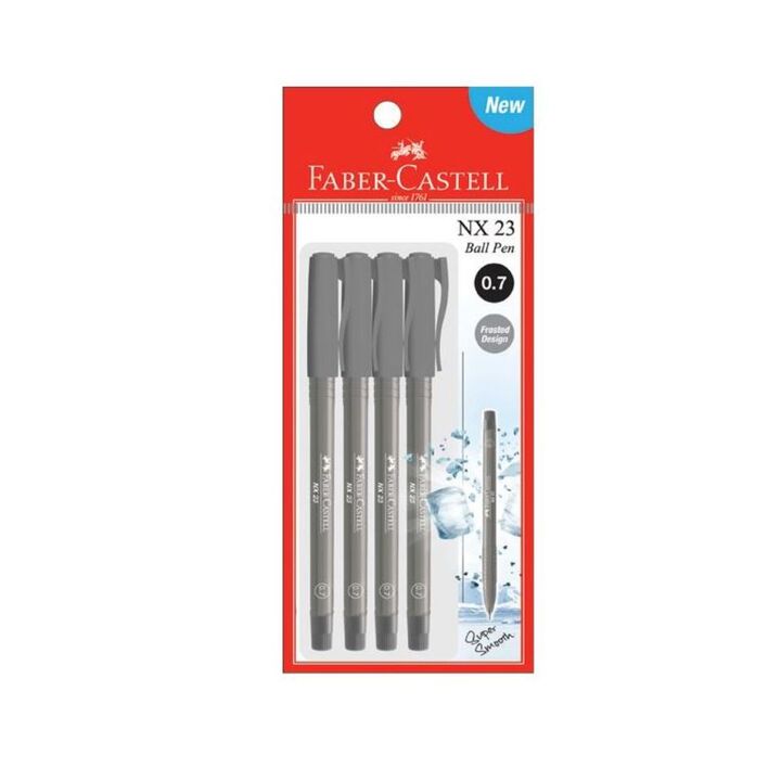 Faber-Castell Ball Pen NX 23 0.7mm 4's/pkt