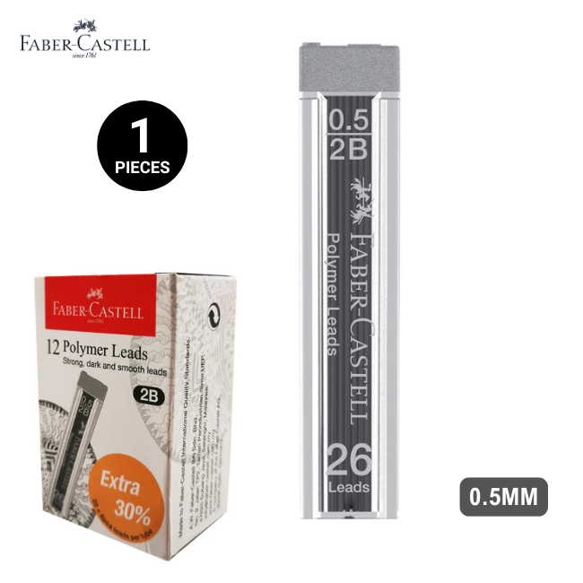Faber-Castell Pencil Leads  2B 0.5mm 20's