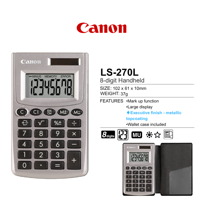 Canon Handheld Calculator