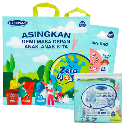 Sekoplas 3R Reusable Bag (L) 575x450cmx0.08mm 10's