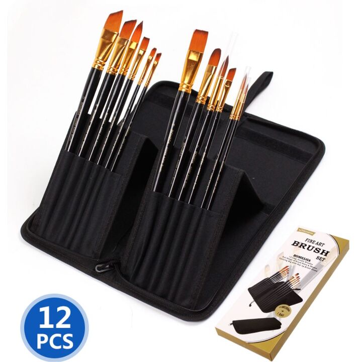 BOMEIJIA Fine Art Brush Set 12's with Pouch