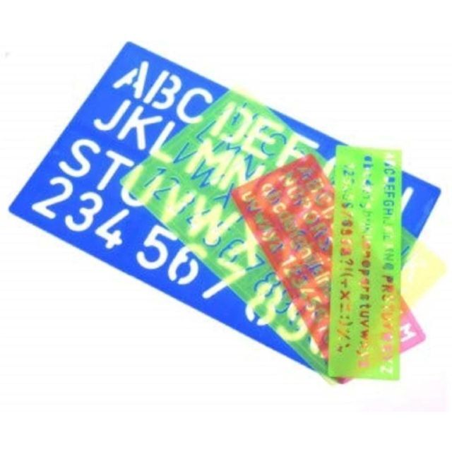 Lettering Stencil 4 in 1