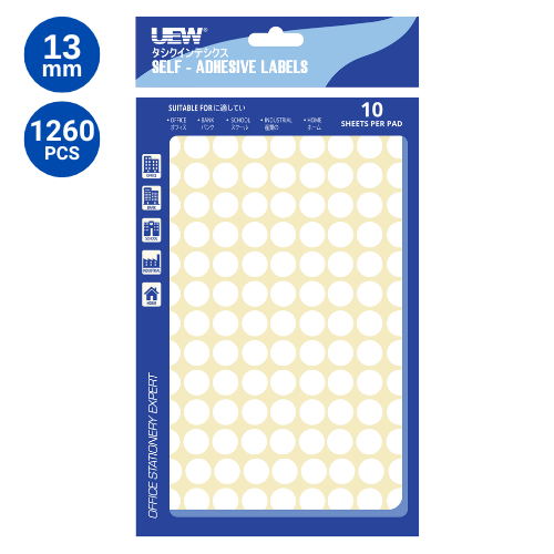 UEW Label Sticker 10's (round)