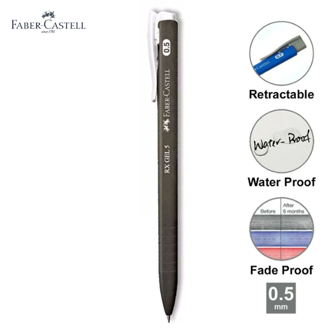Faber-Castell RX Gel Pen Retractable 0.5mm