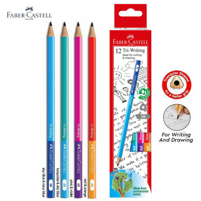 Faber-Castell Tri-Writing 2B Pencil (311808)
