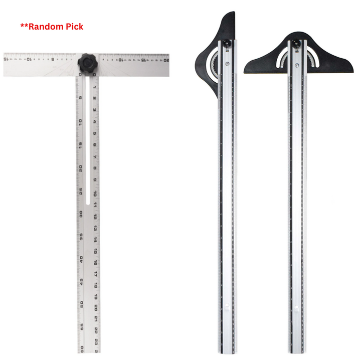 Aluminium T-SQUARE Ruler 24 Adj. Plastic Head