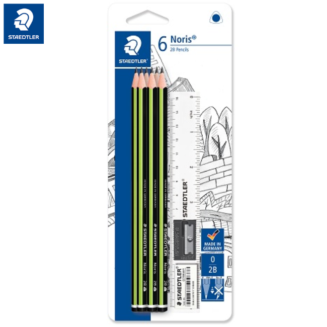 Staedtler Noris 118 Triangular 2B Pencil 6's
