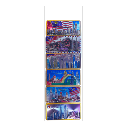 Malaysia Refrigertor Magnet 6pcs 9x4.5cm