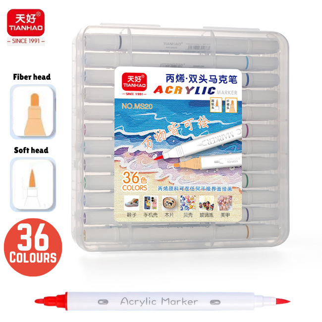 TIANHAO Acrylic Marker MS20 Twin Head