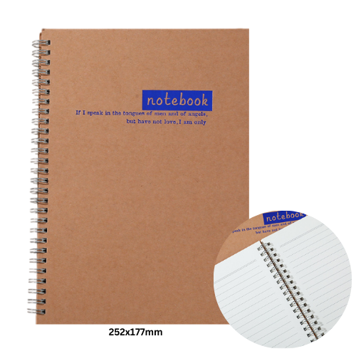 DEPAI Wire-O Note Book 252X177mm 80's