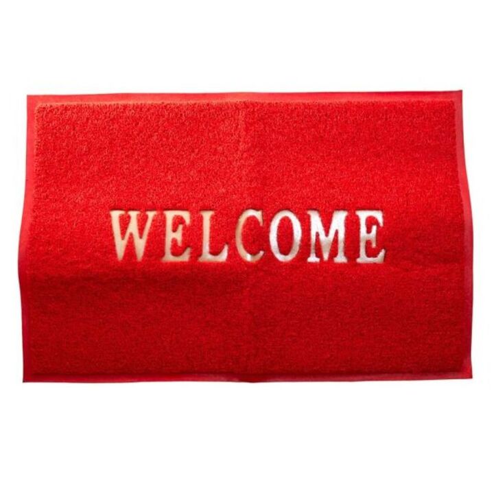 PVC Floor Mat RED ''WELCOME''