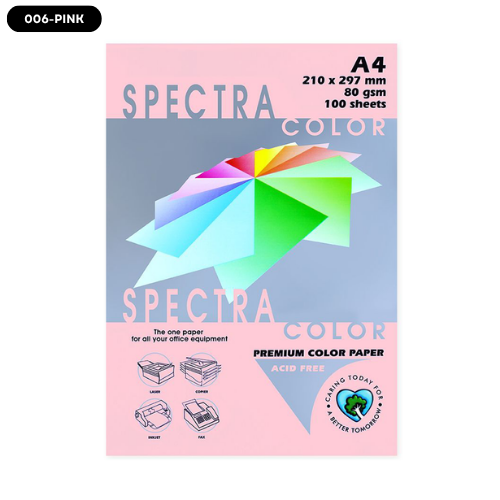 Spectra Colour Paper A4 80gsm 450's