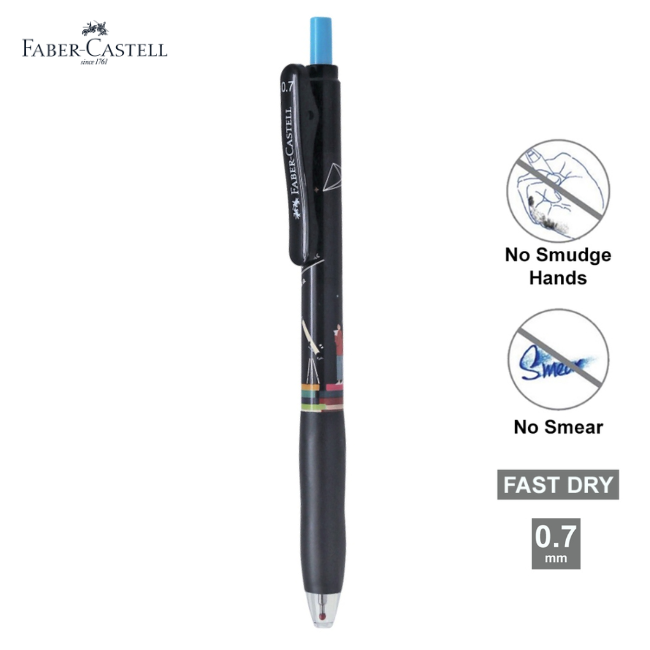 Faber-Castell Black Astro Arte Gel Pen 0.7mm
