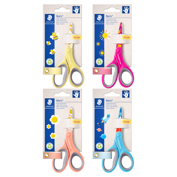 Staedtler Noris Scissors on BK 14cm - Asst Colors 96514PBK