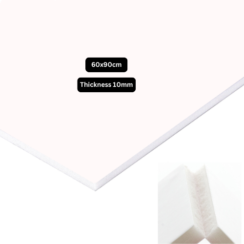 Polystyrene Compact Foam Board 10mm White 60x90cm