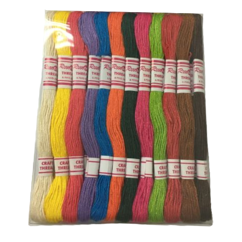 Flossy Tie Dye Embroidery Thread Mix Colour