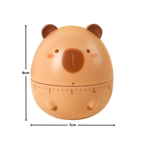 Capybara Timer Clock Toy 70 x 80mm