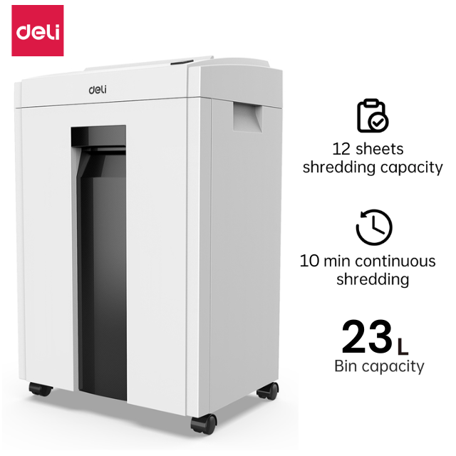 Deli Paper Shredder Cross Cut 4x25mm 10's