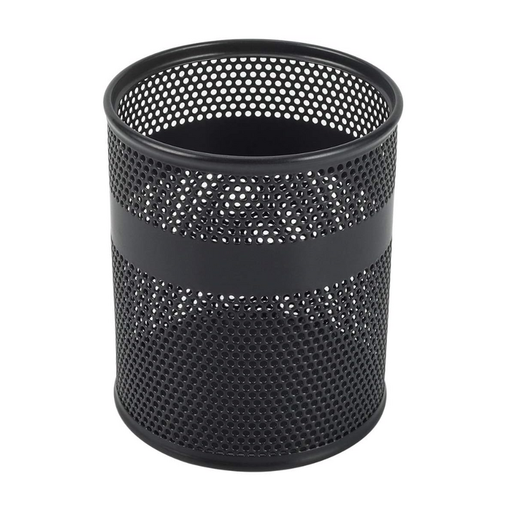 Wire Mesh Pen Stand 803 Round Shape (Black)