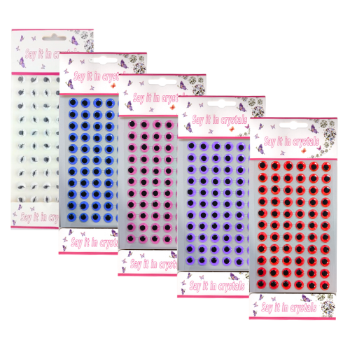 Eyeball 3D Diamond Sticker 10mm 8803-2