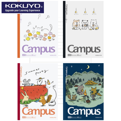 KOKUYO Campus AC Illustrator Notebook A5 40P Yurukawa Friends (WAC-CDNA54-J159)