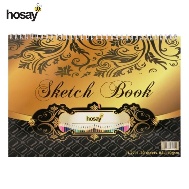 HOSAY Wire-O Sketch Book A4 110gsm 20shts
