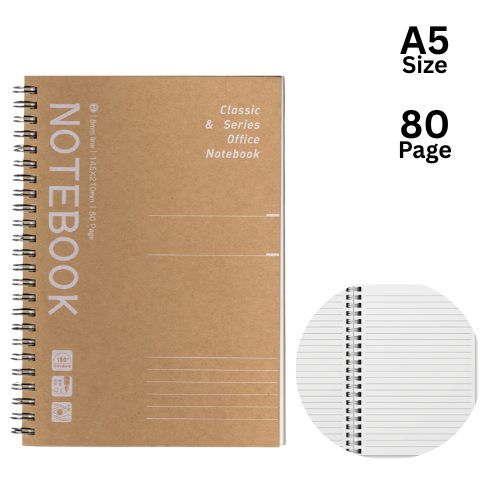 DEPAI Wire-O Note Book 145x210MM 80's A5-129