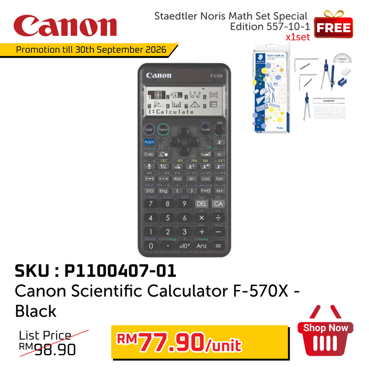 Promo@Canon Scientific Calculator F-570X