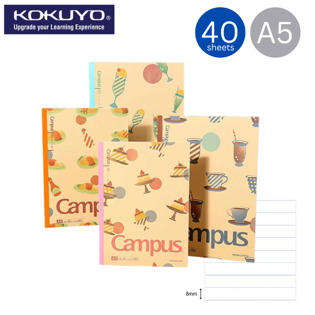 KOKUYO Campus Gourmet Food Notebook A5 40sht (WCN-CNB3470)