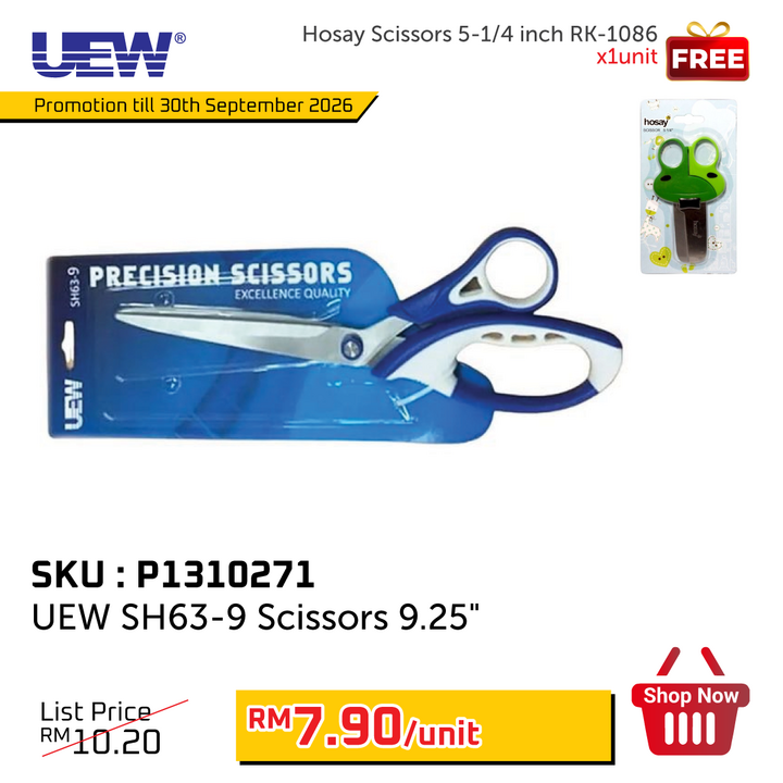 Promo@UEW SH63-9 Scissors 9.25''