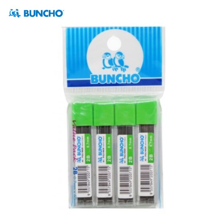 Buncho Hi-Polymer Pencil Leads 2B (4 IN 1)