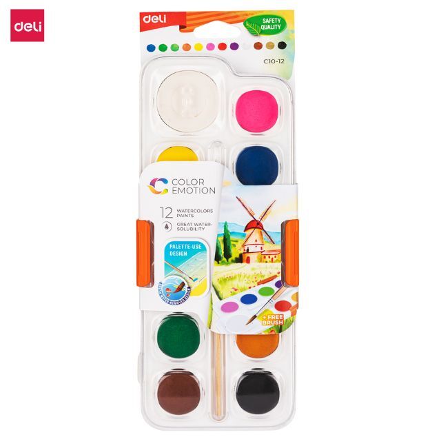 Deli Color Emotion Watercolour Paints
